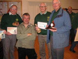 This months certificate winners with Phil Irons (On his knees)